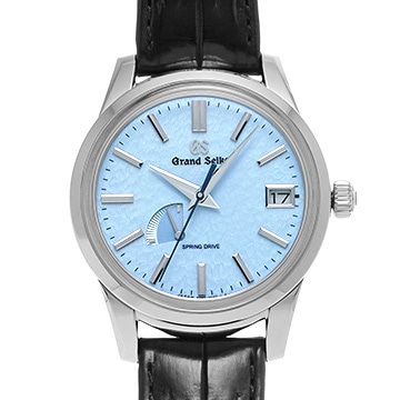 グランドセイコー エレガンスコレクション スプリングドライブ SBGA407 雪白ブルー メンズ 時計 【中古】【wristwatch】