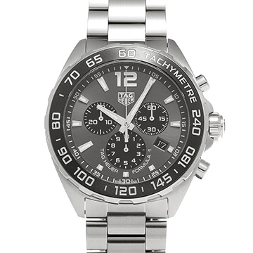 タグ ホイヤー フォーミュラ1 クォーツ クロノグラフ CAZ1011.BA0842 グレー/ブラック メンズ 時計 【中古】【wristwatch】