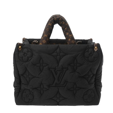 ルイ ヴィトン LVピロー オンザゴー MM ブラック M21069 ナイロン レディース バッグ 【中古】【bag】