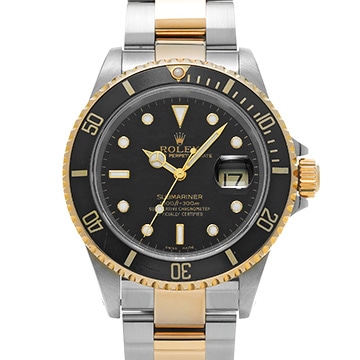 ロレックス サブマリーナ デイト 16613 ブラック メンズ 時計 【中古】【wristwatch】