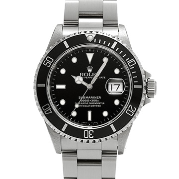 ロレックス サブマリーナ デイト 16610 ブラック メンズ 時計 【中古】【wristwatch】