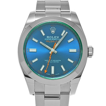 ロレックス ミルガウス 116400GV Zブルー メンズ 時計 【中古】【wristwatch】