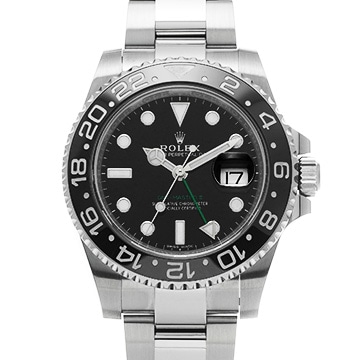 ロレックス GMTマスターII 116710LN ブラック メンズ 時計 【中古】【wristwatch】