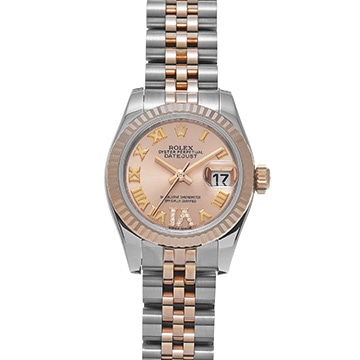 ロレックス デイトジャスト 179171 ピンク/ダイヤモンド レディース 時計 【中古】【wristwatch】