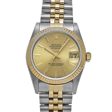 ロレックス デイトジャスト 68273 シャンパン ユニセックス 時計 【中古】【wristwatch】