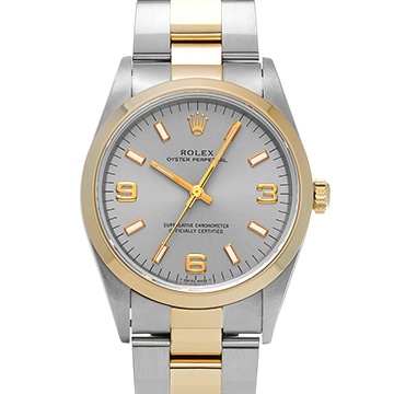 ロレックス オイスターパーペチュアル 14203 グレー メンズ 時計 【中古】【wristwatch】