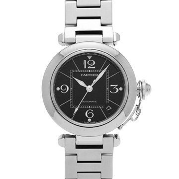 カルティエ パシャC W31076M7 ブラック ユニセックス 時計 【中古】【wristwatch】