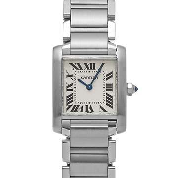 カルティエ タンクフランセーズ SM　 W51008Q3 シルバー レディース 時計 【中古】【wristwatch】