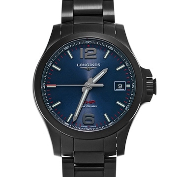 ロンジン コンクエスト V.H.P L3.716.2.96.6 ブルー メンズ 時計 【中古】【wristwatch】