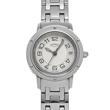エルメス クリッパー CP1.210 シルバー レディース 時計 【中古】【wristwatch】