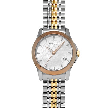 グッチ Gタイムレス YA126537 ホワイトシェル メンズ 時計 【中古】【wristwatch】