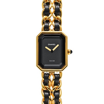 シャネル プルミエール S H0001 ブラック レディース 時計 【中古】【wristwatch】