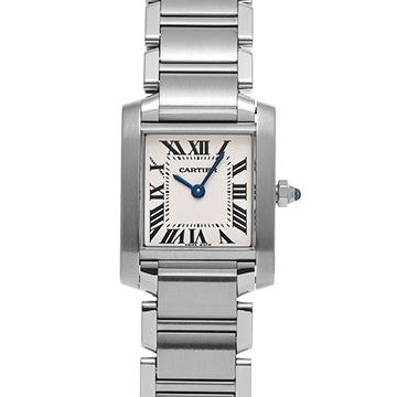 カルティエ タンクフランセーズ SM　 W51008Q3 シルバー レディース 時計 【中古】【wristwatch】