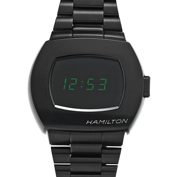 ハミルトン アメリカンクラシック PSR MTX デジタルクォーツ H52434130 ブラック メンズ 時計 【中古】【wristwatch】