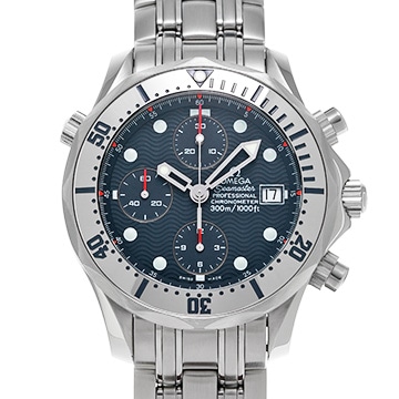 オメガ シーマスター プロフェッショナル 300 クロノグラフ 2598.80 ネイビー メンズ 時計 【中古】【wristwatch】