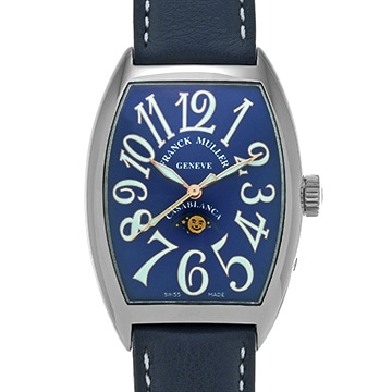 フランクミュラー カサブランカ ルナ 7880CL ブルー メンズ 時計 【中古】【wristwatch】