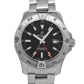 ブライトリング アベンジャー オートマチック GMT 44 A32320101B1A1 ブラック メンズ 時計 【中古】【wristwatch】
