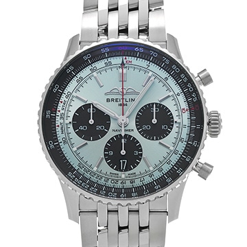 ブライトリング ナビタイマー B01 クロノグラフ 43 AB0138241C1A1 アイスブルー/ブラック メンズ 時計 【中古】【wristwatch】