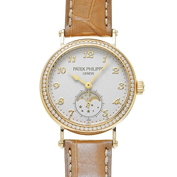 パテック フィリップ コンプリケーション ムーンフェイズ 7121J-001 クリーム・グレイン レディース 時計 【中古】【wristwatch】