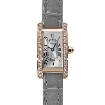 カルティエ タンク アメリカン ミニ WJTA0041 シルバー レディース 時計 【中古】【wristwatch】