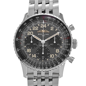 ブライトリング ナビタイマー B02 クロノグラフ 41 コスモノート PB02302A1B1A1 ブルー メンズ 時計 【中古】【wristwatch】