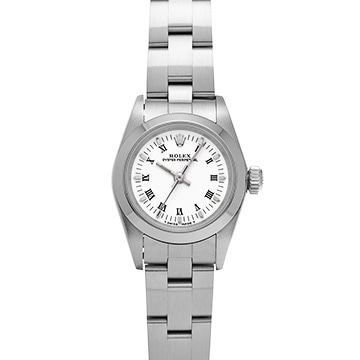 ロレックス オイスターパーペチュアル 67180 ホワイト レディース 時計 【中古】【wristwatch】