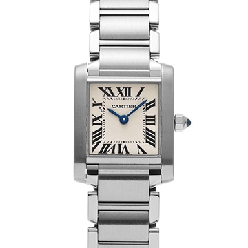 カルティエ タンクフランセーズ SM　 W51008Q3 シルバー レディース 時計 【中古】【wristwatch】