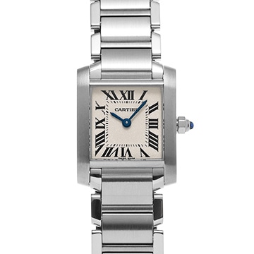 カルティエ タンクフランセーズ SM　 W51008Q3 シルバー レディース 時計 【中古】【wristwatch】