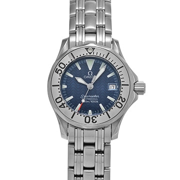 オメガ シーマスター 300 ジャック・マイヨール 1999 2584.80 ブルー レディース 時計 【中古】【wristwatch】