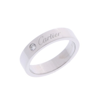 カルティエ Cドゥカルティエ リング #48 シルバー Pt950プラチナ レディース ジュエリー 【中古】【jewelry】