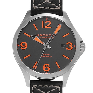 ハミルトン カーキ エアレース 42mm H76535731 ブラック メンズ 時計 【中古】【wristwatch】