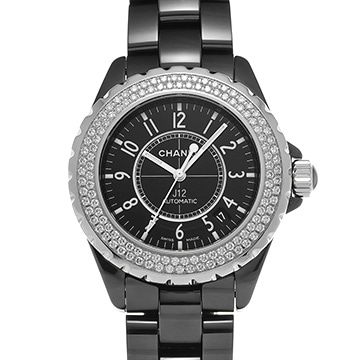 シャネル J12 オートマティック H0950 ブラック メンズ 時計 【中古】【wristwatch】