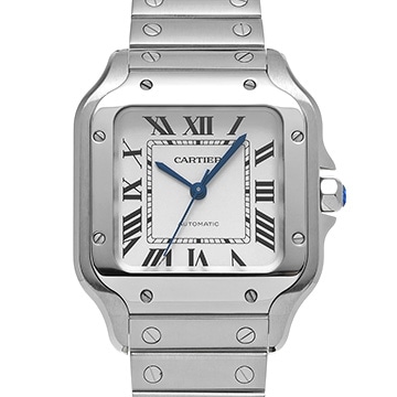 カルティエ サントス ドゥ カルティエ MM WSSA0029 シルバー メンズ 時計 【中古】【wristwatch】