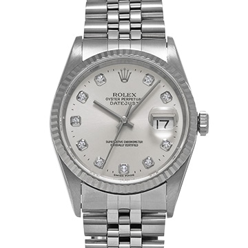 ロレックス デイトジャスト 16234G シルバー/ダイヤモンド メンズ 時計 【中古】【wristwatch】