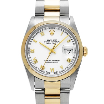 ロレックス デイトジャスト 16203 ホワイト メンズ 時計 【中古】【wristwatch】