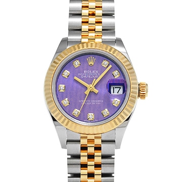 ロレックス レディ デイトジャスト 28 279173G ラベンダータペストリー/ダイヤモンド レディース 時計 【中古】【wristwatch】