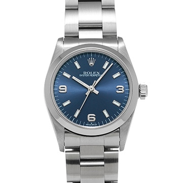 ロレックス オイスターパーペチュアル 77080 ブルー ユニセックス 時計 【中古】【wristwatch】