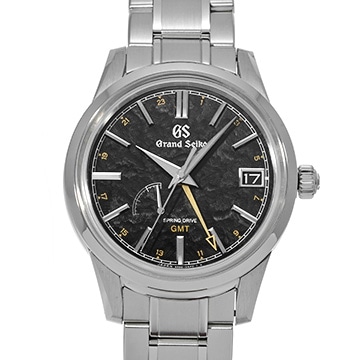 グランドセイコー 9Rスプリングドライブ GMT SBGE271 ブラック メンズ 時計 【中古】【wristwatch】