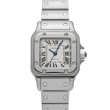 カルティエ サントス ガルベ SM W20054D6 シルバー レディース 時計 【中古】【wristwatch】