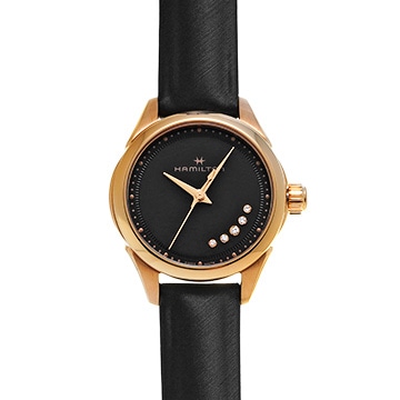 ハミルトン ジャズマスター レディ クォーツ H32121430 ブラック/ダイヤモンド メンズ 時計 【中古】【wristwatch】