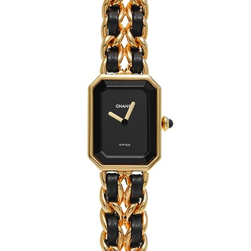 シャネル プルミエール S H0001 ブラック レディース 時計 【中古】【wristwatch】