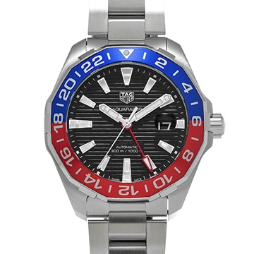 タグ ホイヤー アクアレーサー キャリバー7 GMT WAY201F.BA0927 ブラック メンズ 時計 【中古】【wristwatch】