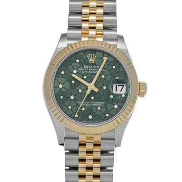 ロレックス デイトジャスト 31 278273 オリーブグリーン/ダイヤモンド ユニセックス 時計 【中古】【wristwatch】