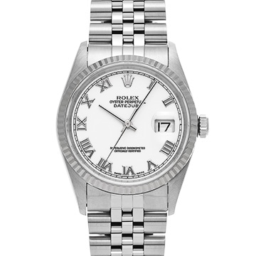 ロレックス デイトジャスト 16234 ホワイト メンズ 時計 【中古】【wristwatch】