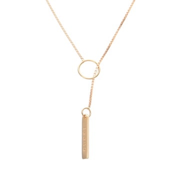 グッチ ラリアット ネックレス ゴールド K18イエローゴールド YG レディース ジュエリー 【中古】【jewelry】