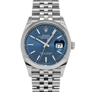 ロレックス デイトジャスト 36 126200 ブライトブルー メンズ 時計 【中古】【wristwatch】