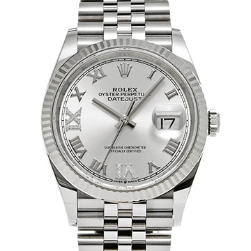 ロレックス デイトジャスト 36 126234 シルバー/ダイヤモンド メンズ 時計 【中古】【wristwatch】