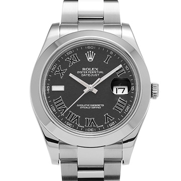 ロレックス デイトジャストII 116300 ブラック メンズ 時計 【中古】【wristwatch】