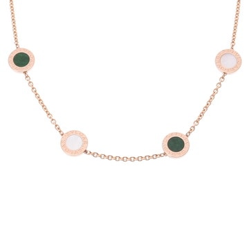 ブルガリ ブルガリブルガリ ネックレス 7P ゴールド K18ピンクゴールド PG レディース ジュエリー 【中古】【jewelry】