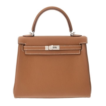 エルメス ケリー 25 内縫い 2WAY   ゴールド トゴ レディース バッグ 【未使用】【bag】